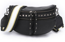 Load image into Gallery viewer, Obsessed BlackGold Stud Bag
