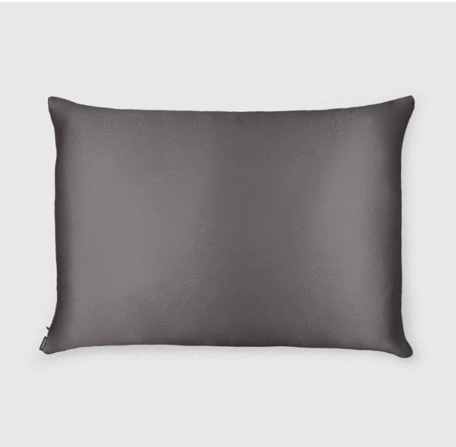 Shhh Silk - Charcoal Silk Pillowcase - Queen Size