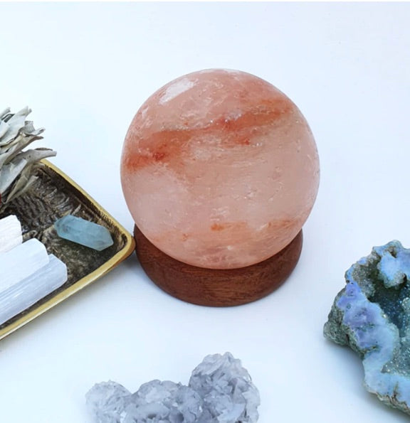 Mini USB Pink Sphere Himalayan Salt Lamp